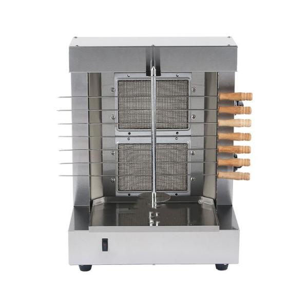 Fornos de churrasco rotativos de aço inoxidável com 2 queimadores e fornos inclinados