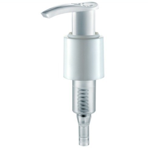 JL-JS302A Left-right  Lock Up Lotion Pump Smooth, Aluminum, Ribbed Lotion Dispenser Pump