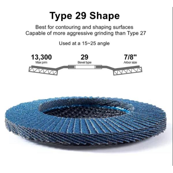 Abrasive Tools Manufacturer 4inch Aluminum Oxide Flap Disk Sanding Disc for Stainless Steel Metal Polishing