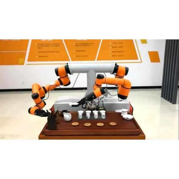 Collaborative Robot Of AUBO i16 Cobot With 6 Axis Robotic Arm For Tea Making As Service Robot