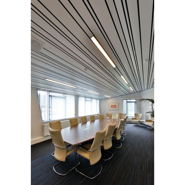 C-Shaped Linear Metal Strip Ceiling False Ceiling For Supermarket 200mm 300mm