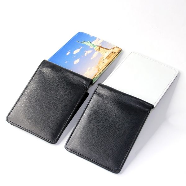 Sublimation Purse Blanks Pu Leather Flip Up Custom Leather Bifold Wallet