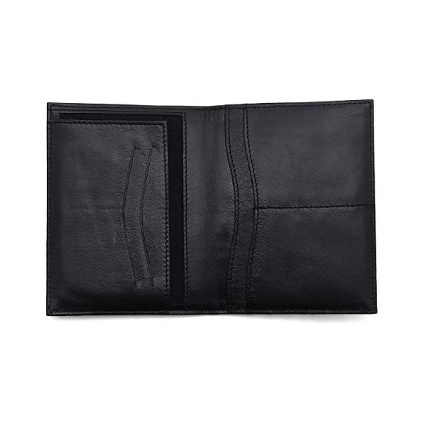 OEM PU Leather Passport Cover Slim Organizer Business Holiday Travel Wallet Custom Color
