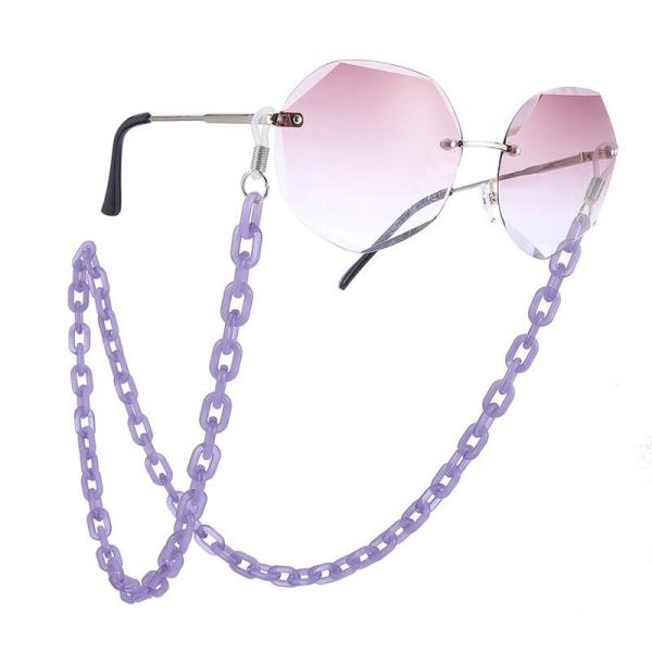 High quality fashion matte color facemask chain acrylic link masking chain for sale
