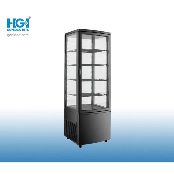 situación vertical del piso del refrigerador del escaparate de la bebida vertical 288L