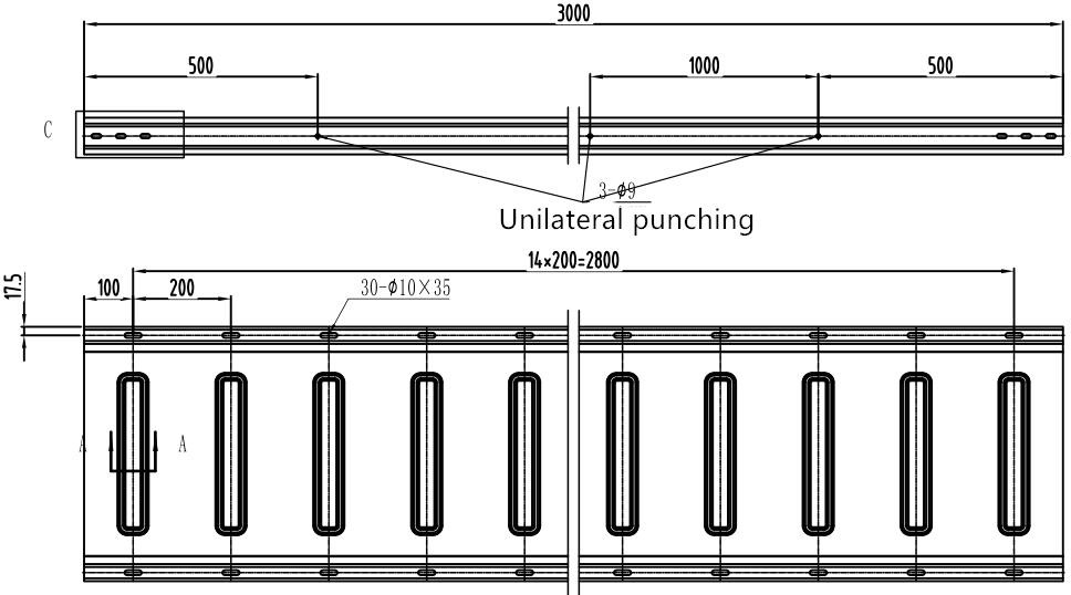 Многократная цепь пефорировала стальное оборудование 220v 60hz Rollform канатного моста