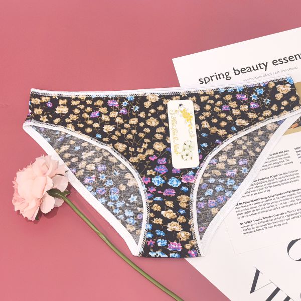 Cotton Underwear Ladies Small XL-2XL Mixed Color Mixed Code 12 Pack Best Selling Printed Ladies Underwear