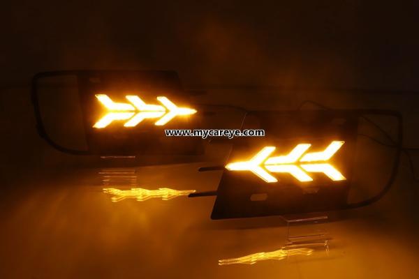 VW Tiguan Volkswagen DRL LED Daytime driving turn signal Fog Lights