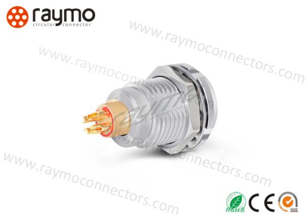 Brass Shell Circular Push Pull Connectors Aluminum Alloy Anti Corrosion Rust Proof