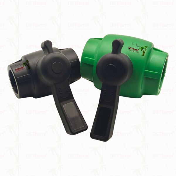 PPR Full Bore Fast Flow Ball Valve With Brass Cartridge For PPR Pipe 20-63MM Customizable