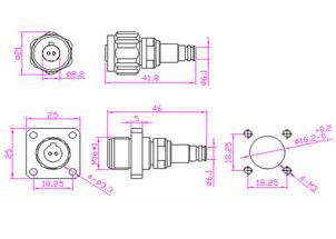 LC Duplex Optical Fiber Patch Cord FTTA Fiber Optic Jumpers ODC Male Connector