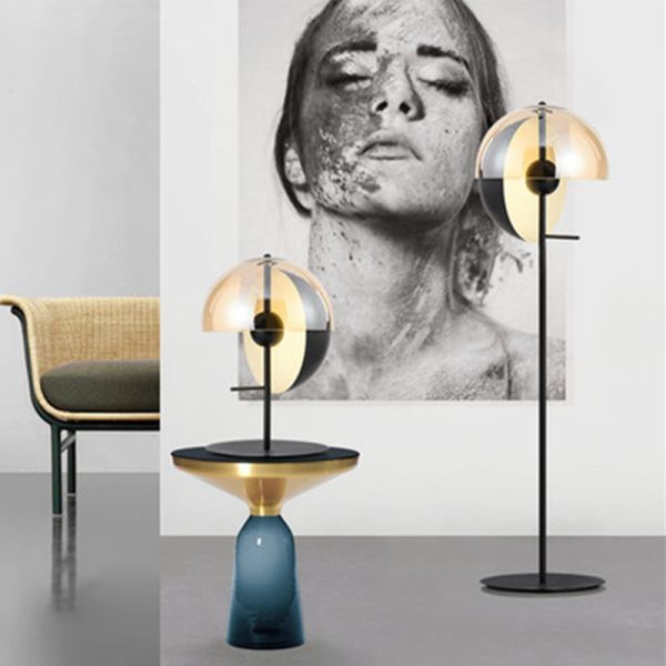 JYLIGHTING Postmodern Creative Glass American Style Simple Living Room Bedroom Desk Bedside Designer Bedside Table Lamp