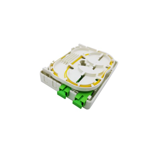 Стена 2 ABS коробки прекращения оптического волокна SC LC портов белых крытая установленная с кассетой