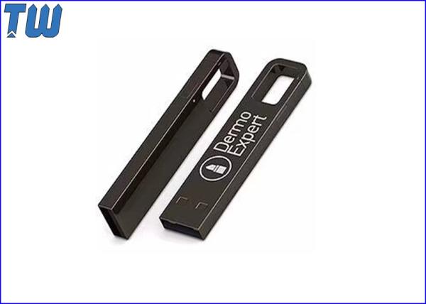 Full Metal 3D Laser Logo 32GB USB Flash Drive Durable Buckle Type