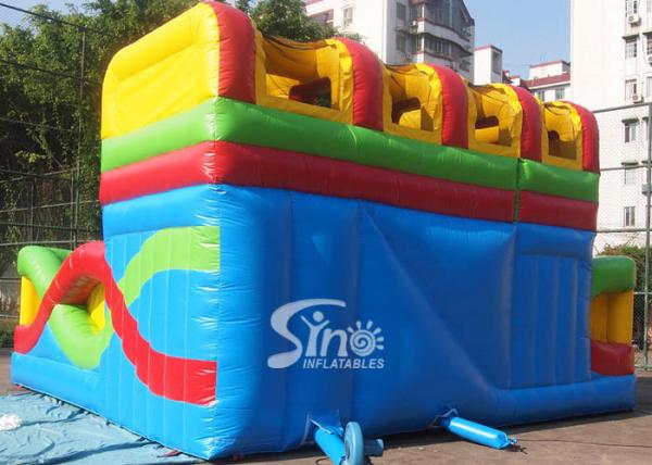 Cidade inflável do divertimento do arco-íris transversal exterior comercial do uso para a venda feita do encerado do Pvc da qualidade superior