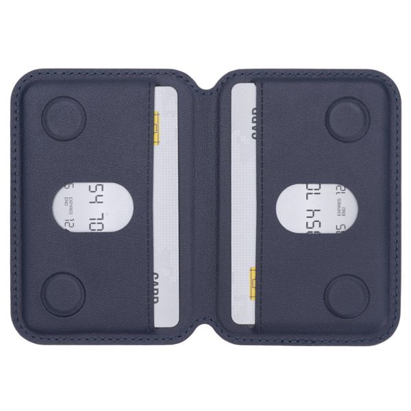 Custom Size PU Leather Magnetic Card Holder Wallet With Phone Bracket Stand