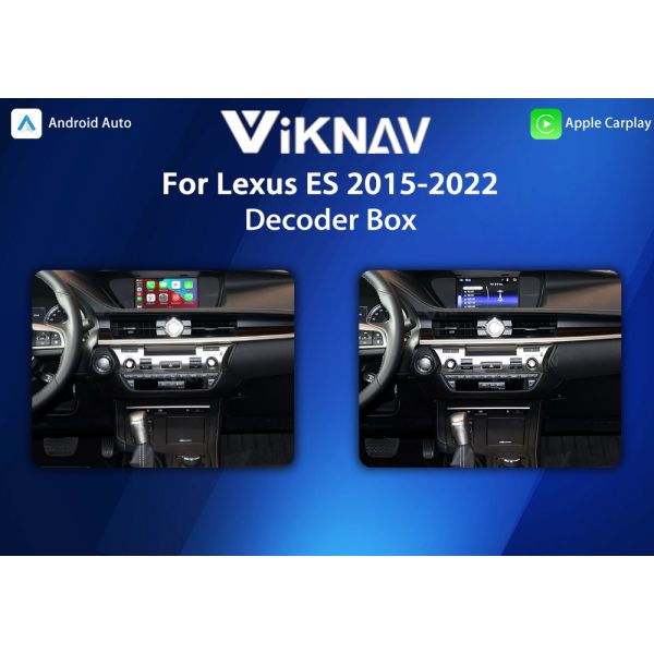 Viknav Linux System for Lexus ES 2015-2022 with Wireless CarPlay Android Auto