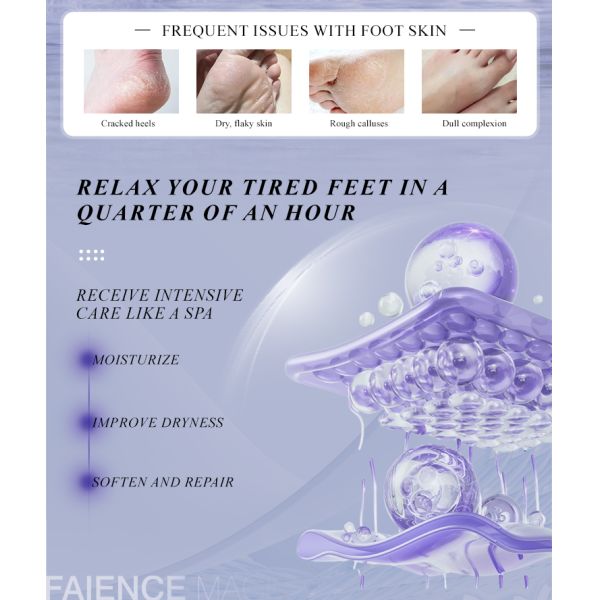 Wholesale Custom Moisturizing Peeling Mask Foot Massager Spa Skin Care Product Exfoliating Foot Masking Peel