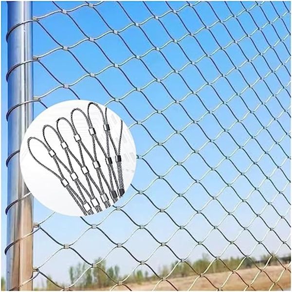 Stainless Steel Wire Rope Mesh for Bridge Anti-Throwing Highway Railway Protection