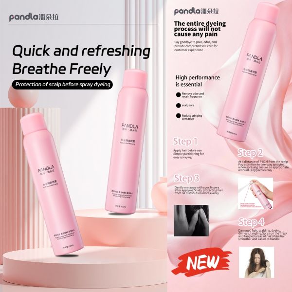 Pandla OEM Scalp Isolation and Moisturizing Spray Soothing Mint Pre-Barrier for Hair Color/Bleach Reduces Sensitivity