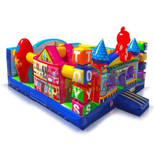 El castillo de salto inflable de la ciudad del juguete embroma el parque de atracciones de la calidad comercial