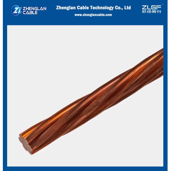 CCS Copper Clad Steel Wire 30% Conductivity Stranded Cable ASTM B228 Bare Grounding Wire Electric Conductor Copper Clad Steel Rod
