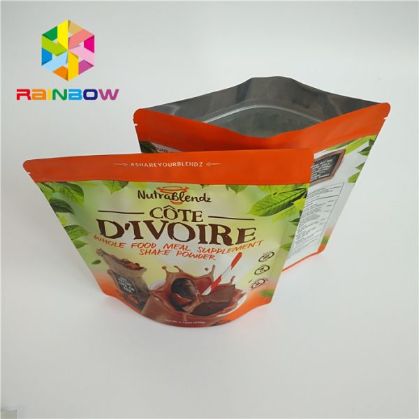 Bolsas plásticas de diverso tamaño que empaquetan el Ziplock del polvo de la proteína para el cuerpo Skrab de la vainilla del chocolate