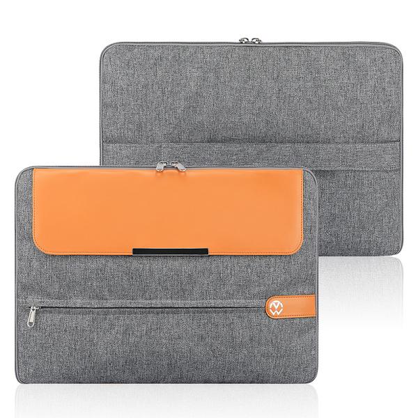 Computer Sleeve 15.6 Inch Custom Business Laptop Bags Leather Ladies Laptop Handbag Cover