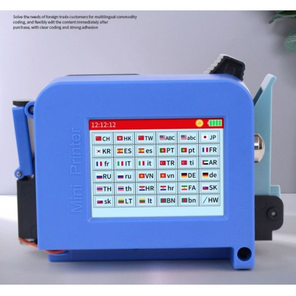 Expiry Date Logo Portable Printer Machine 2-12.7mm Height Red Ink 50M/MIN Print Speed