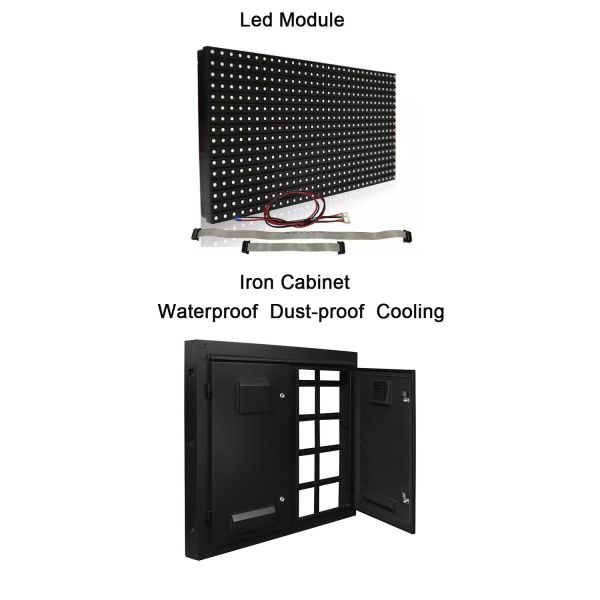 реклама 6500nits SMD3535 на открытом воздухе привела знаки P10 320x160