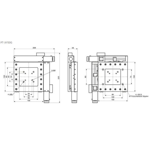 двухмерное этапа высокой точности 20mm/S Xy линейное ультра тонкое