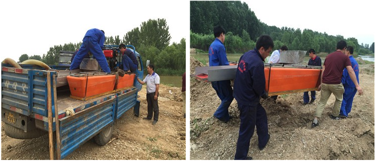 Mini Gold Dredger 8HP Power 3600r/m Rotate Speed for Gold Mining