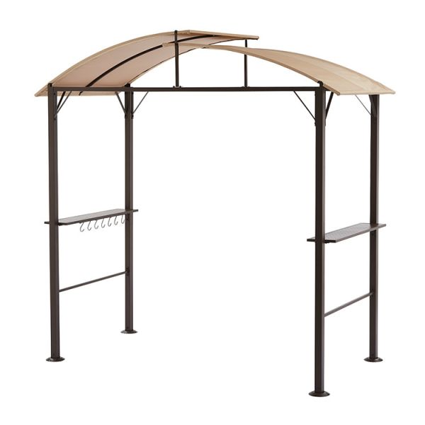 PA Coated Sail Finishing Metal Awning Canopy All Weather Sun Shade Shelter for BBQ Pavilion