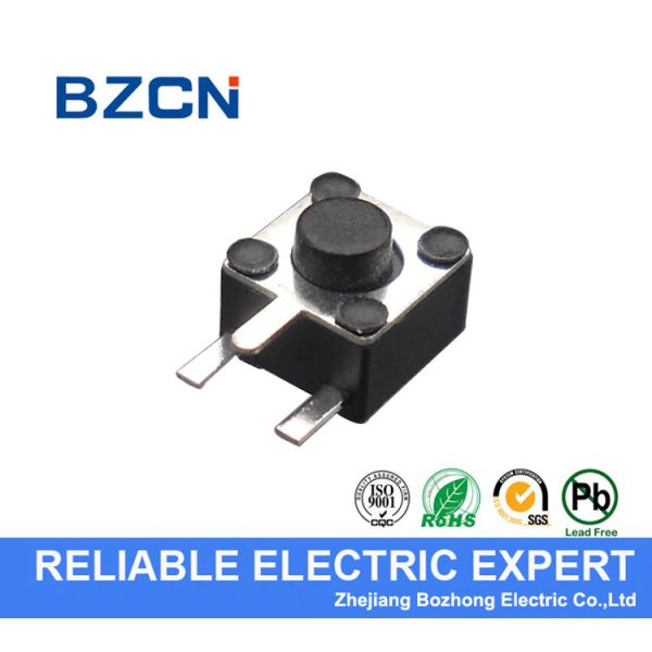 Micro 4.5X4.5 Mm SMD Tactile Switch 3 Side Pin Terminal 0.5mA Current Rate