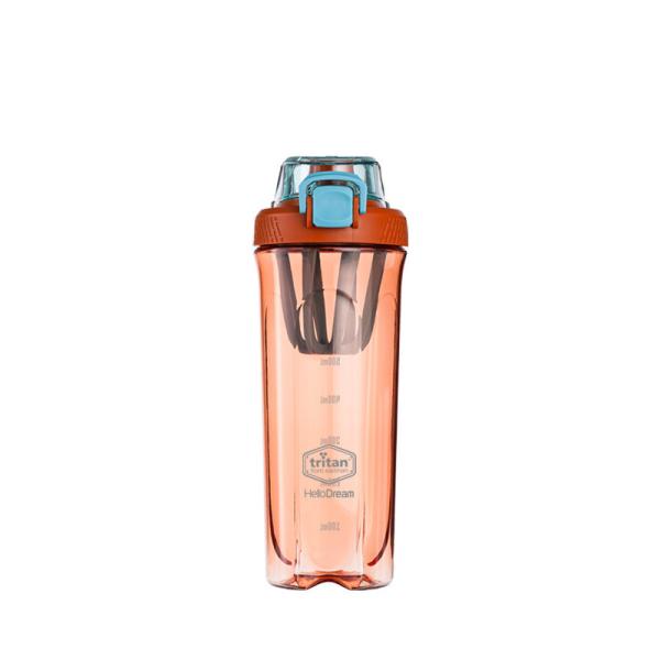 700ml Large Leakproof Plastic Sports Team Water Bottles Fruit Infuser With Straw