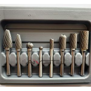 Tungsten Carbide Rotary Burr Set for Metal Grinding, Engraving, and Deburring