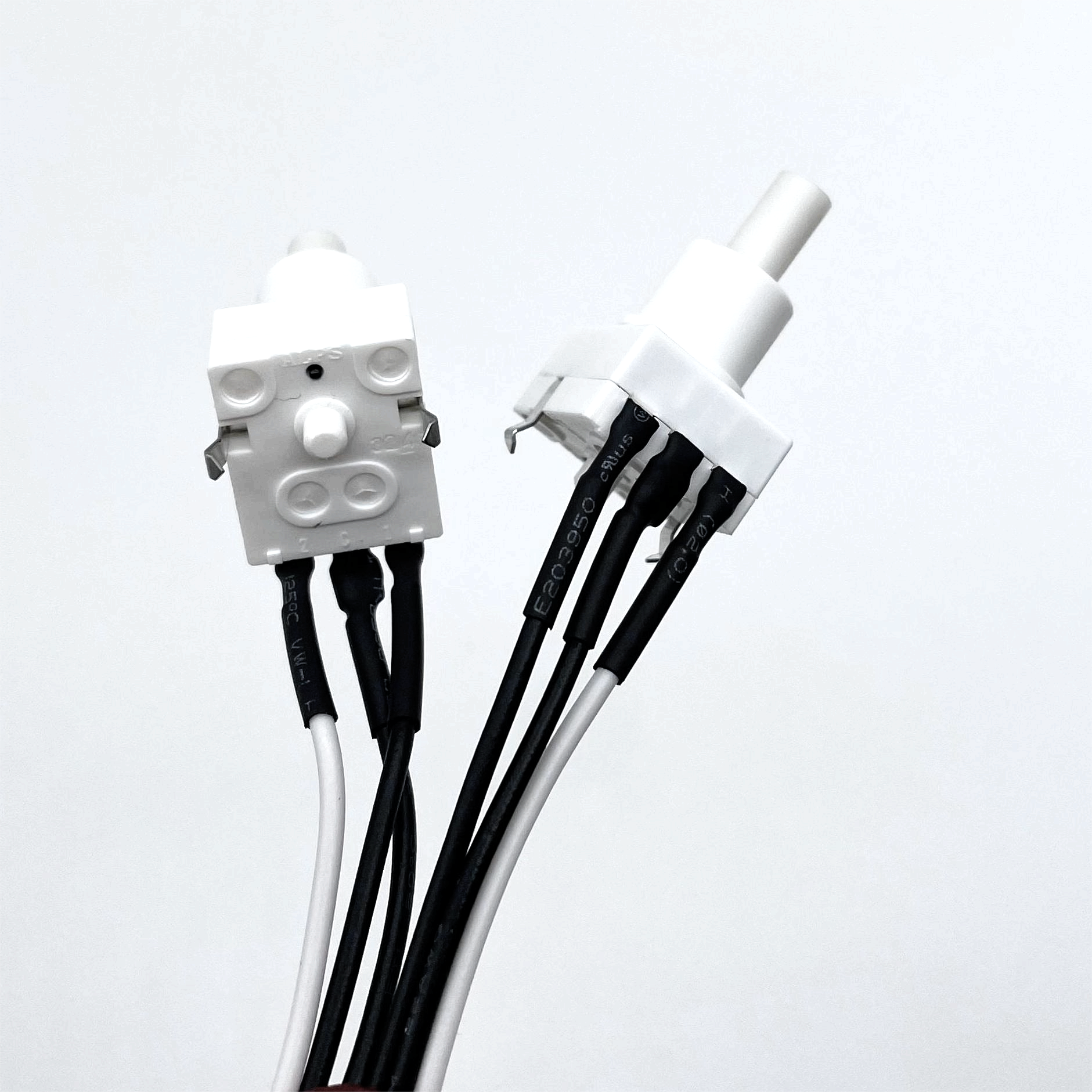 Custom Length PVC Insulated Wire Harness with Switch for Electronics - 100% Testing Inspection