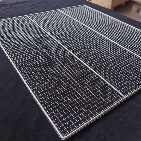 Custom Size SUS 304 Food Cookie Wire Mesh Trays For Oven Baking