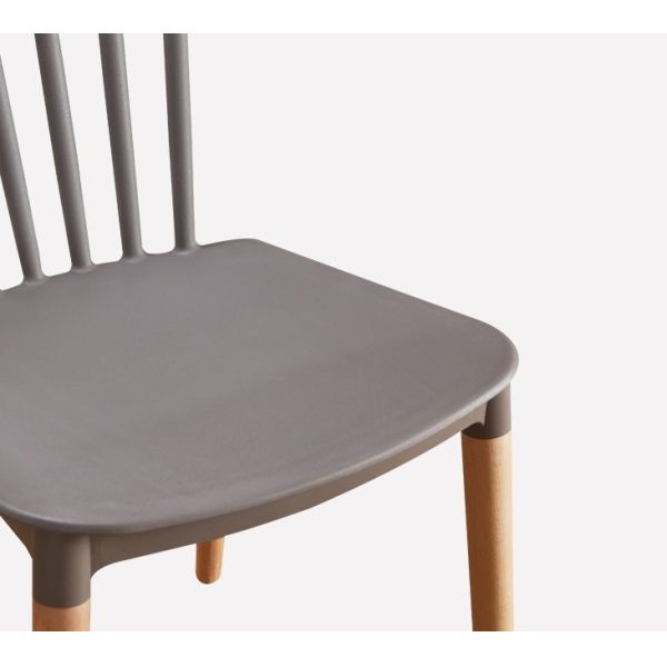 Simple Windsor chair solid wood dining chair family creative leisure chair dining room stool Nordic negotiating chair