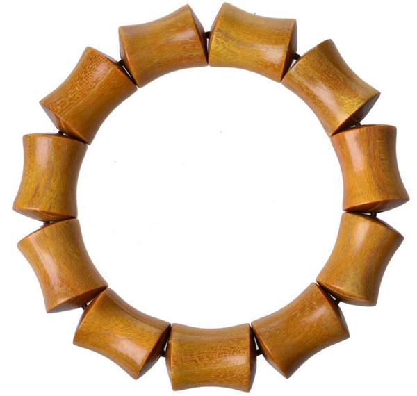 Sandalwood bamboo bone beads bracelet
