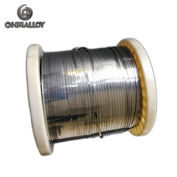 Cables planos de Ni35Cr20 Ni-Cr 35 / 20 de níquel de cromo para la resistencia del motor del soplador