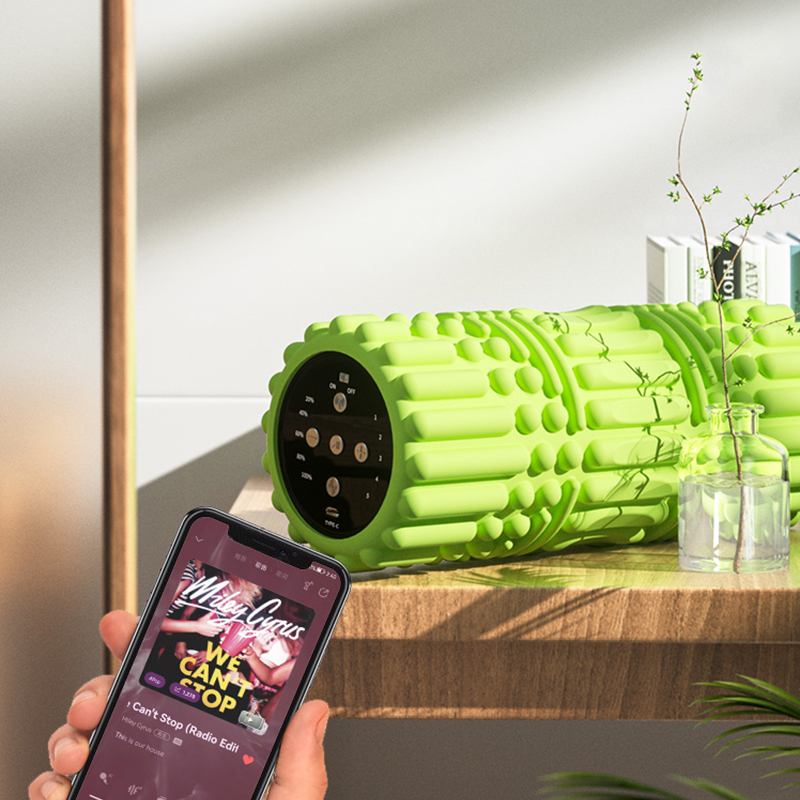 EVA Electric Yoga Roller with Built-in Speaker and Customizable Color for Fitness Massage