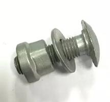 Hot Dip Galvanized Grade 307A Hex Head Bolt Round Head Oval Neck Guardrail Splice Bolt