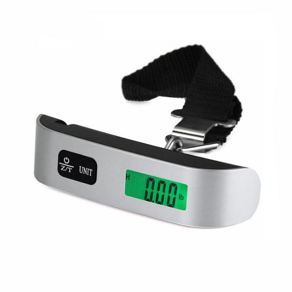Voyage essentiel 50 kg / 110 lb Voyage électronique Balance suspendue Simplicité de style batterie alimentée par division 10G