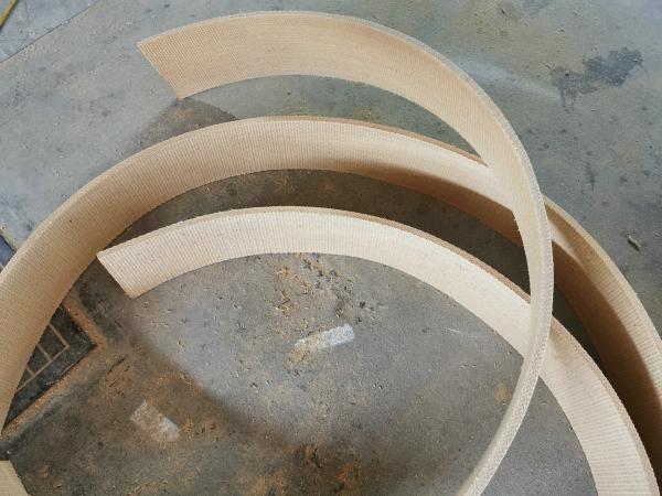 Petit pain tissé résistant de doublure de frein d'abrasion libre d'amiante pour des tracteurs de guindeau