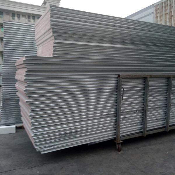 light weight fireproof 50mm TPS sandwich panel  with grey white surface for prefabricated house
