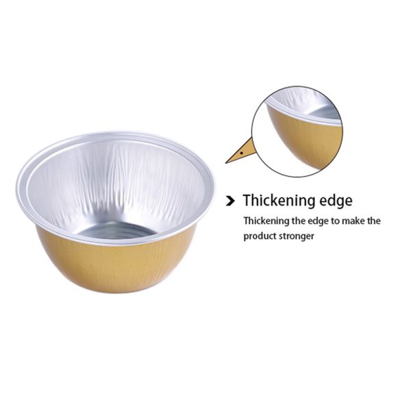 Устранимые пищевые контейнеры алюминиевой фольги 130ML плиссировали печь лоток шара торта чашек красочный