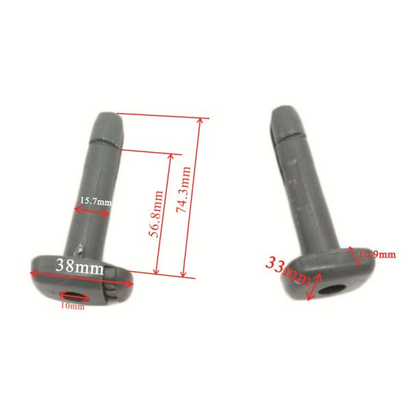 HS-HG10 Black Headrest Pad Lock Guide Retainer Clip