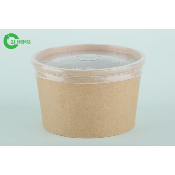 Домочадец шары 16 Оз устранимые бумажные с логотипом крышек напечатал для риса/воды