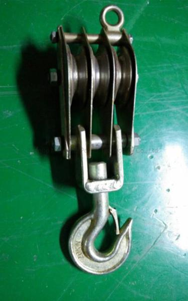Iron Wire Rope Pulley Tackle Wheel Hoisting Block Customization